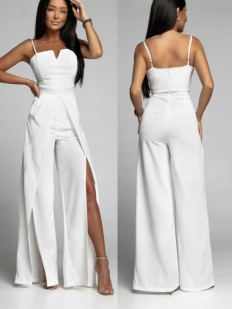 Echoarchiv | Haut taille fendue fluide avec jambes larges