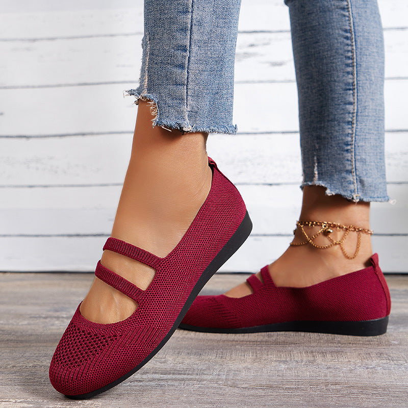 Chaussures plates en mesh respirant R&B