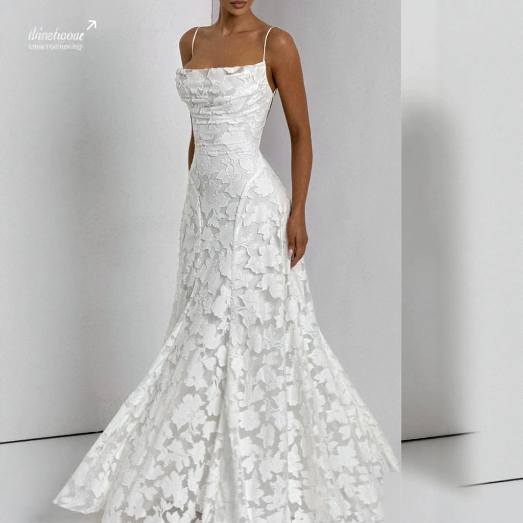 Robe maxi femme avec appliques en dentelle florale Echo Archiv