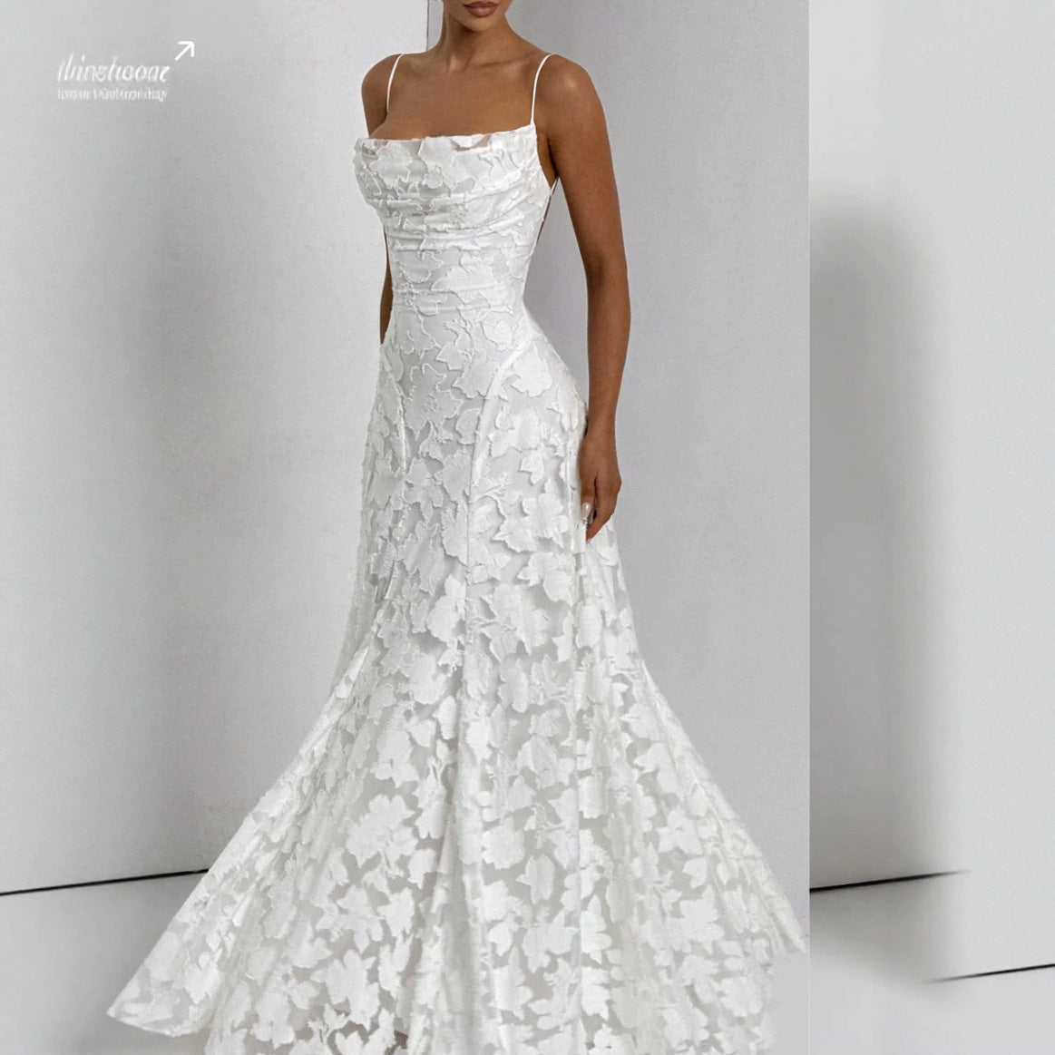 Robe maxi femme avec appliques en dentelle florale Echo Archiv