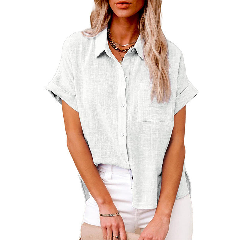 AUDRINE™ – Blouse Boutonnée Décontractée et Confortable
