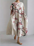 Robe à fleurs colorée