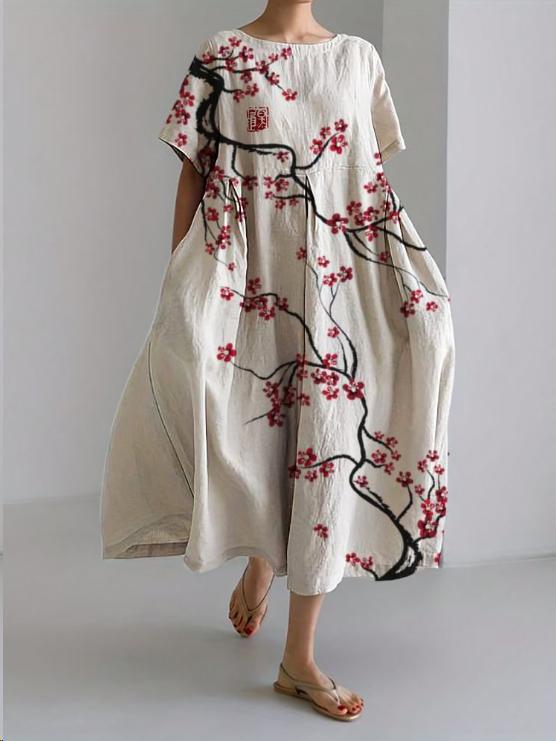 Robe à fleurs colorée