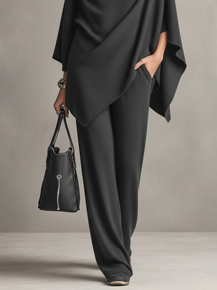 Seraphine™ | Ensemble Élégant à Drapé en Deux Pièces