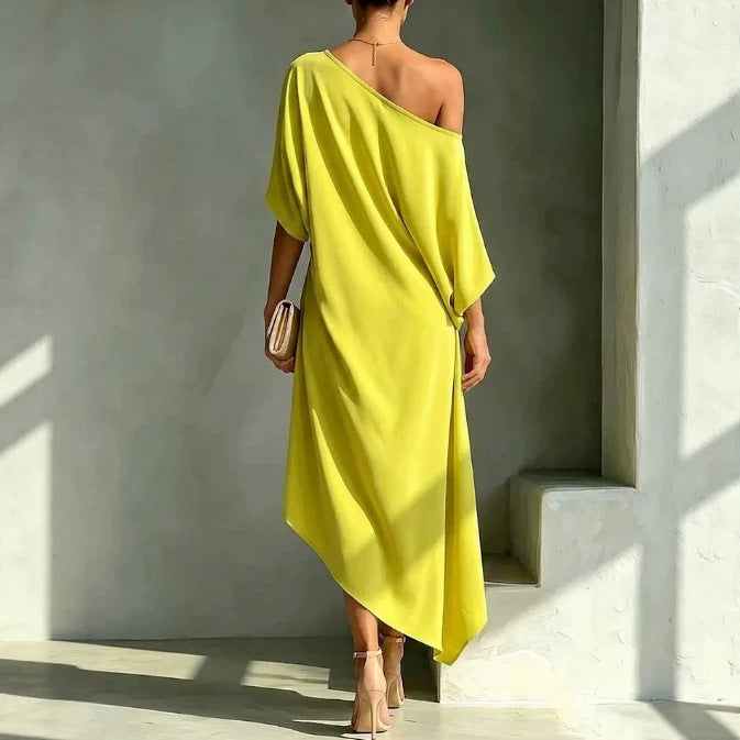 MOREAU LYON | ROBE CHIC ASYMÉTRIQUE POUR FEMMES