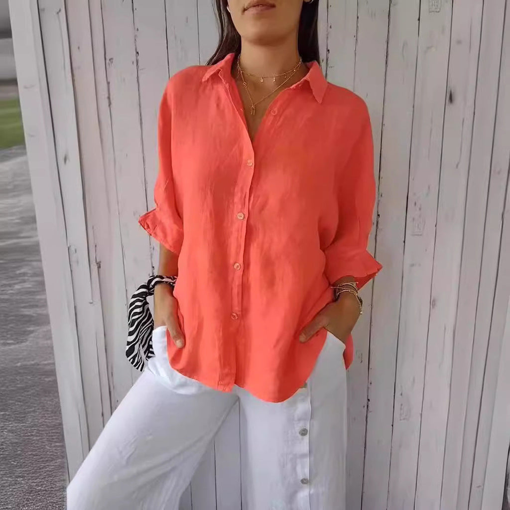 Blouse en Lin Légère pour Femmes Echoarchiv