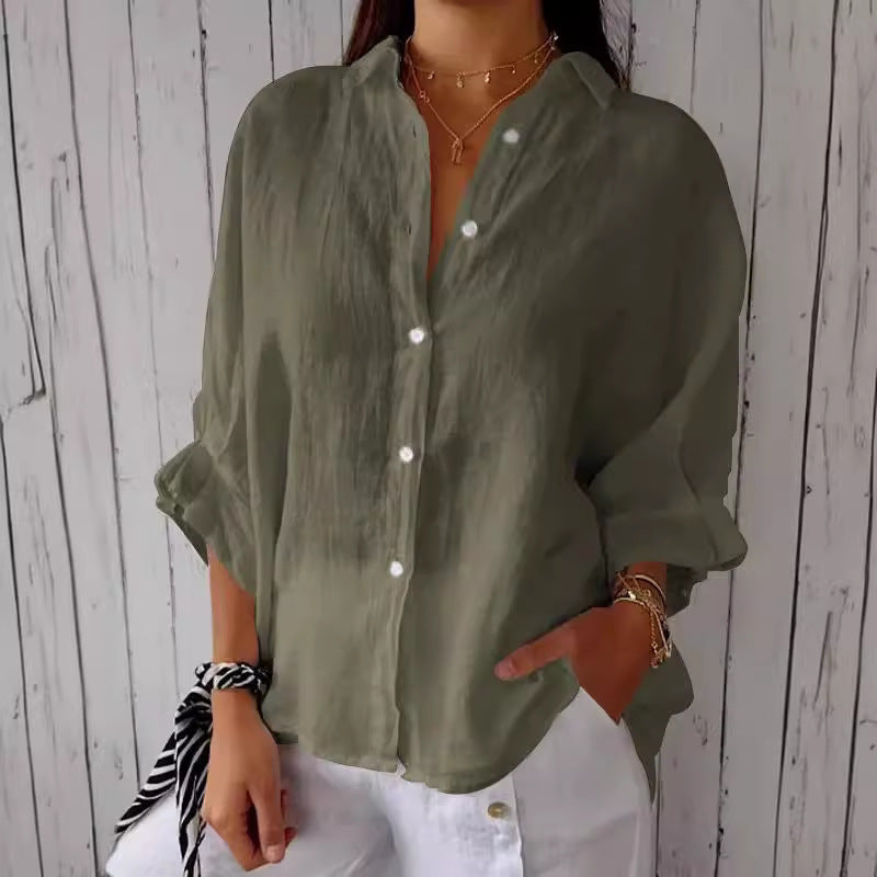 Blouse en Lin Légère pour Femmes Echoarchiv
