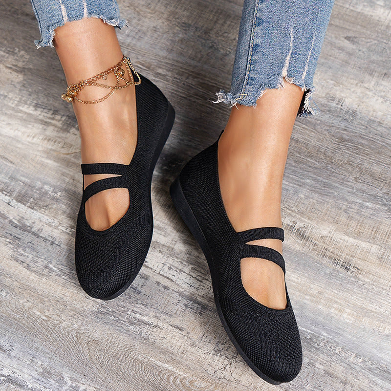 Chaussures plates en mesh respirant R&B