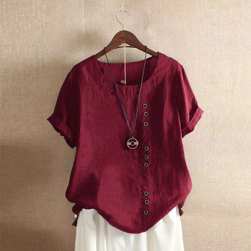 MOREAU LYON | BLOUSE EN COTON À BOUTONS POUR FEMMES