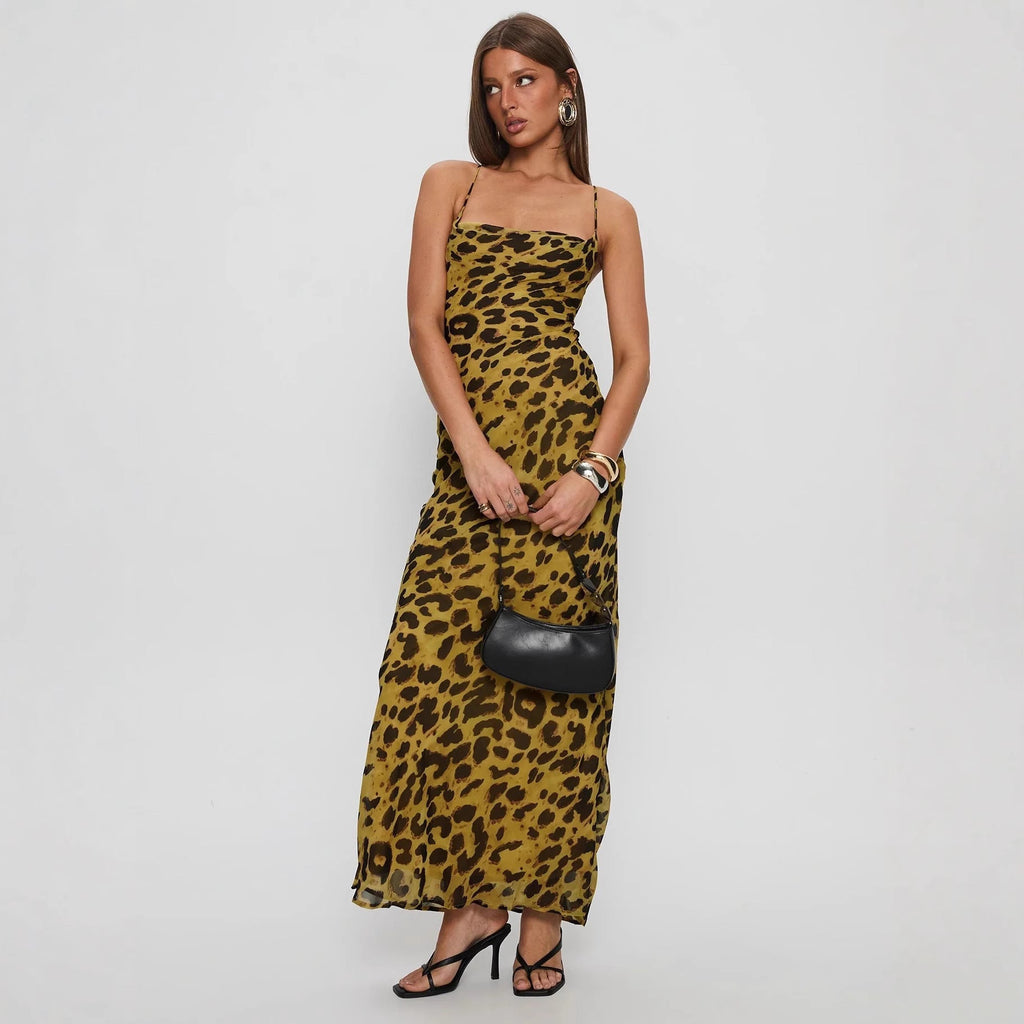 Robe de soirée élégante pour femmes avec motif floral en dentelle et bretelles spaghetti Echo Archiv