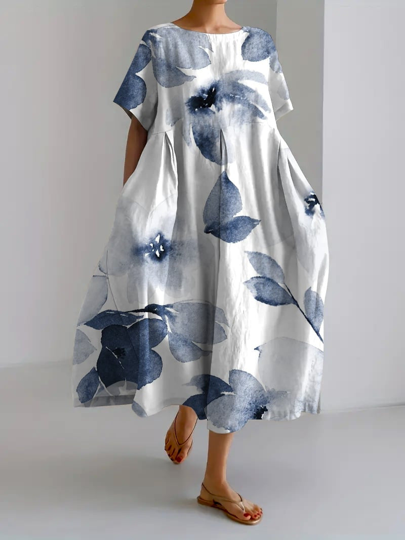Robe à fleurs colorée
