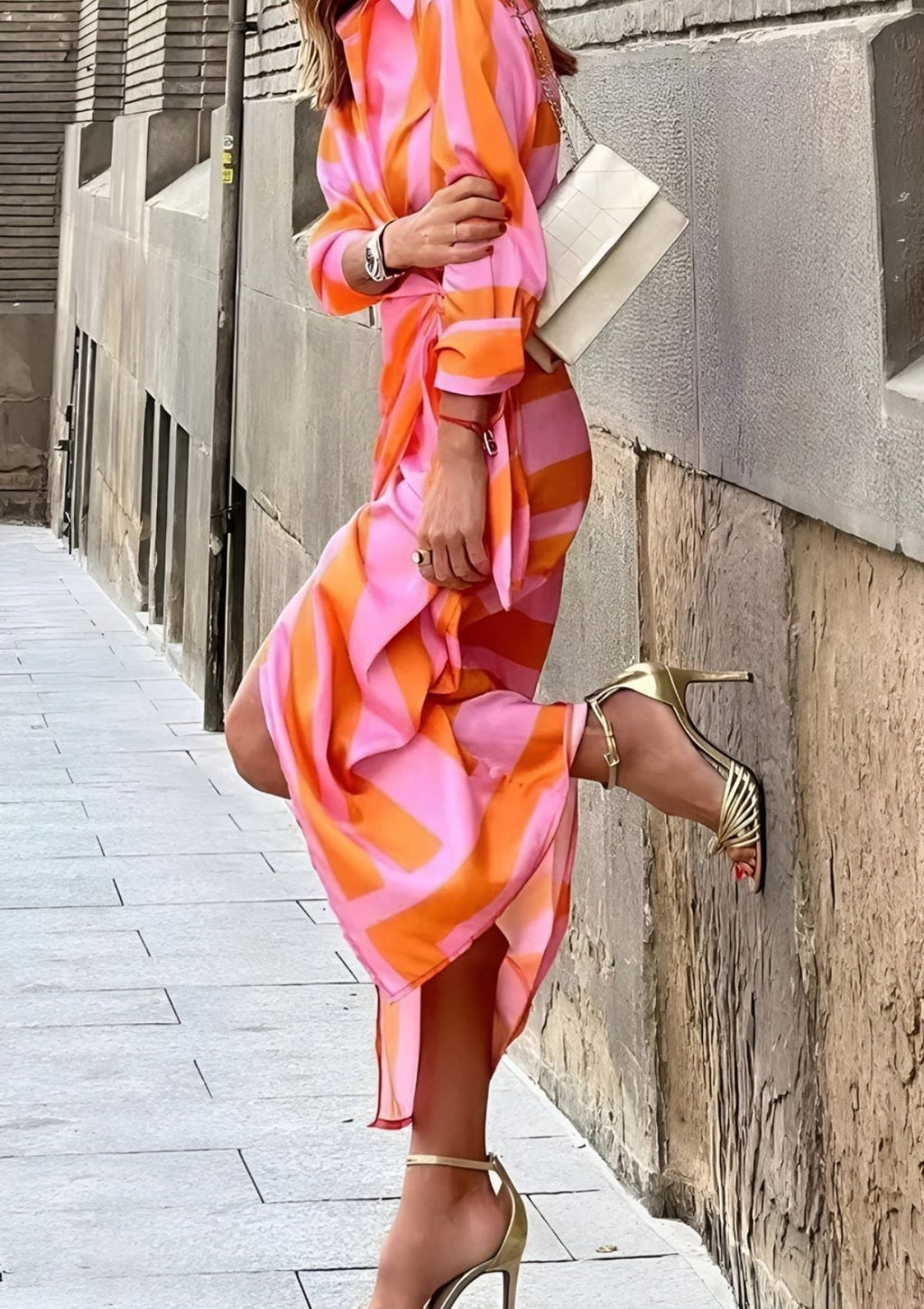 Tonya | Robe portefeuille féminine avec motif élégant