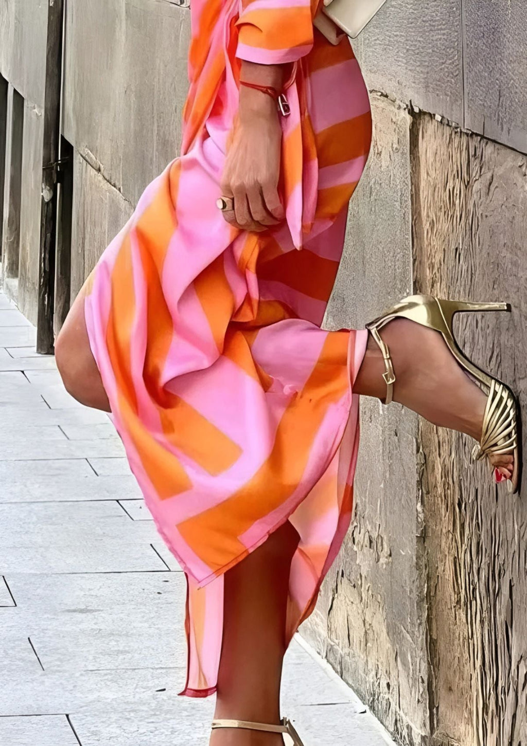 Tonya | Robe portefeuille féminine avec motif élégant