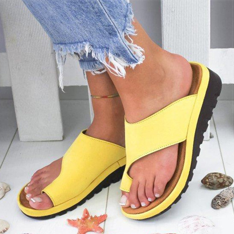 Sandales orthopédiques à brides pour femmes | Talon compensé & confort