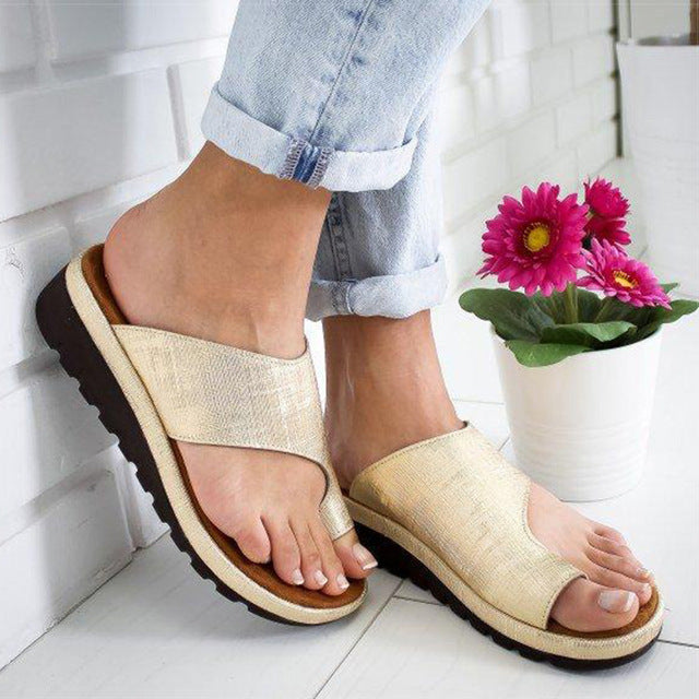 Sandales orthopédiques à brides pour femmes | Talon compensé & confort