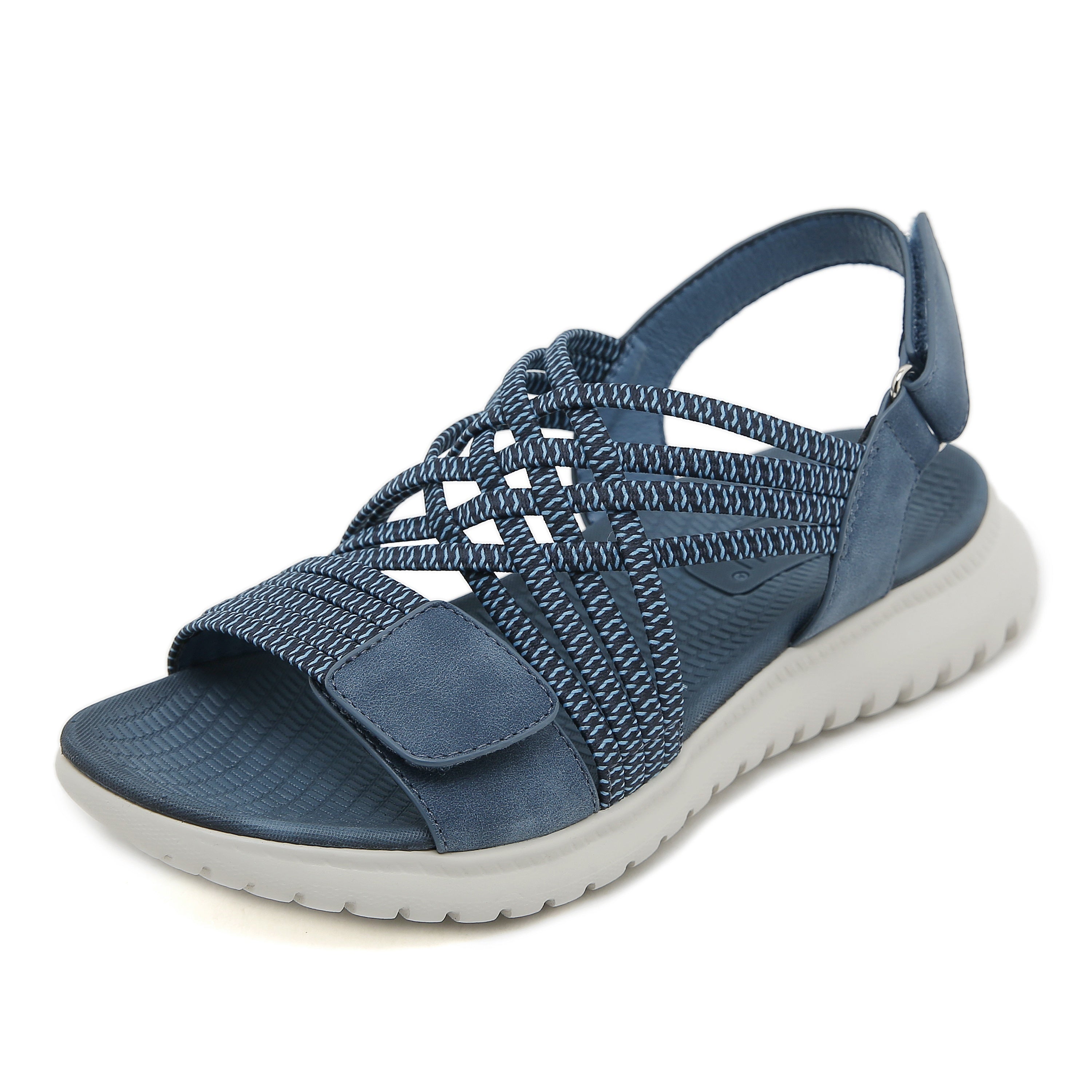 Sandales orthopédiques femmes | Bandes tressées élastiques & semelle légère