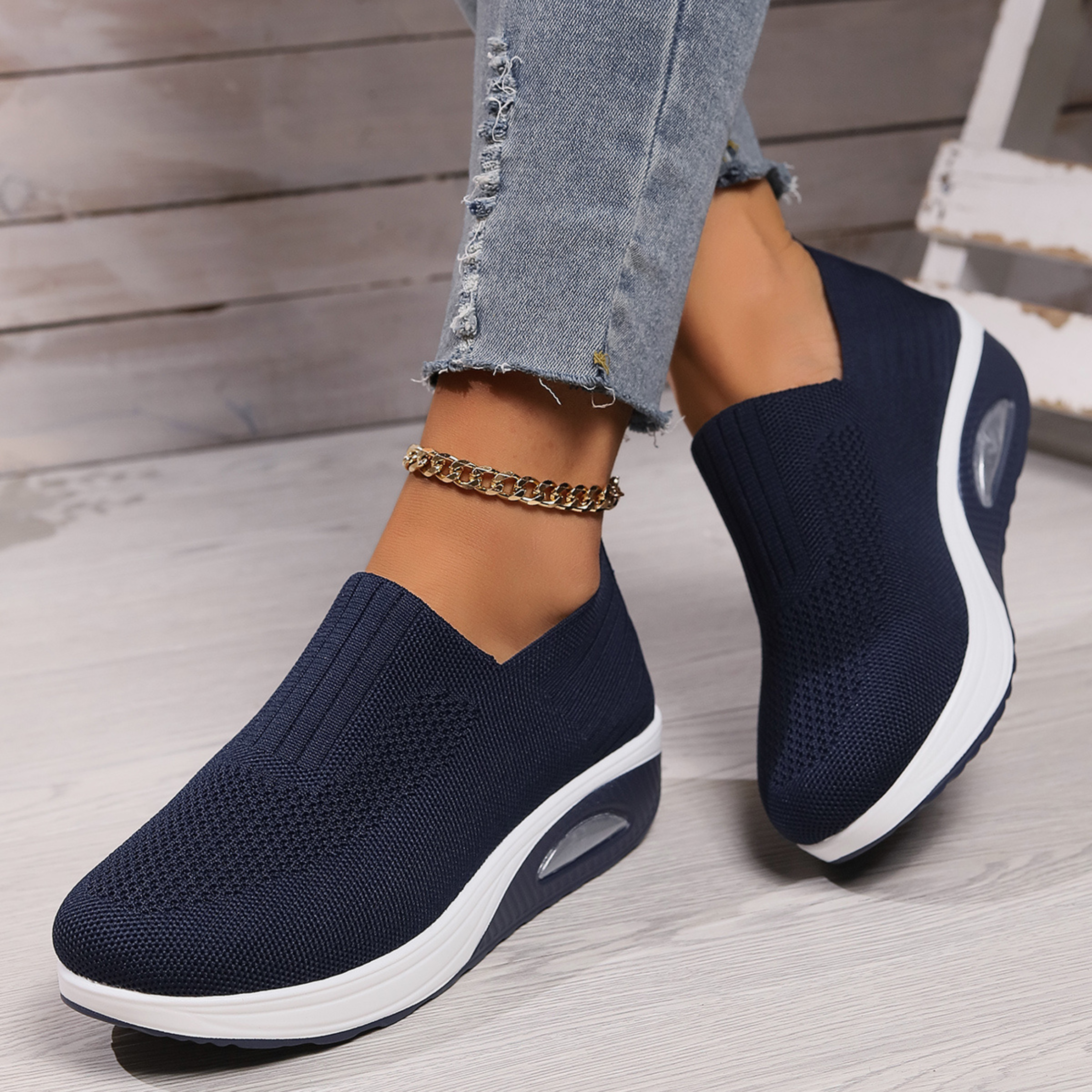 Chaussures orthopédiques pour soulager la douleur femmes | Semelle amortissante & Enfilage facile