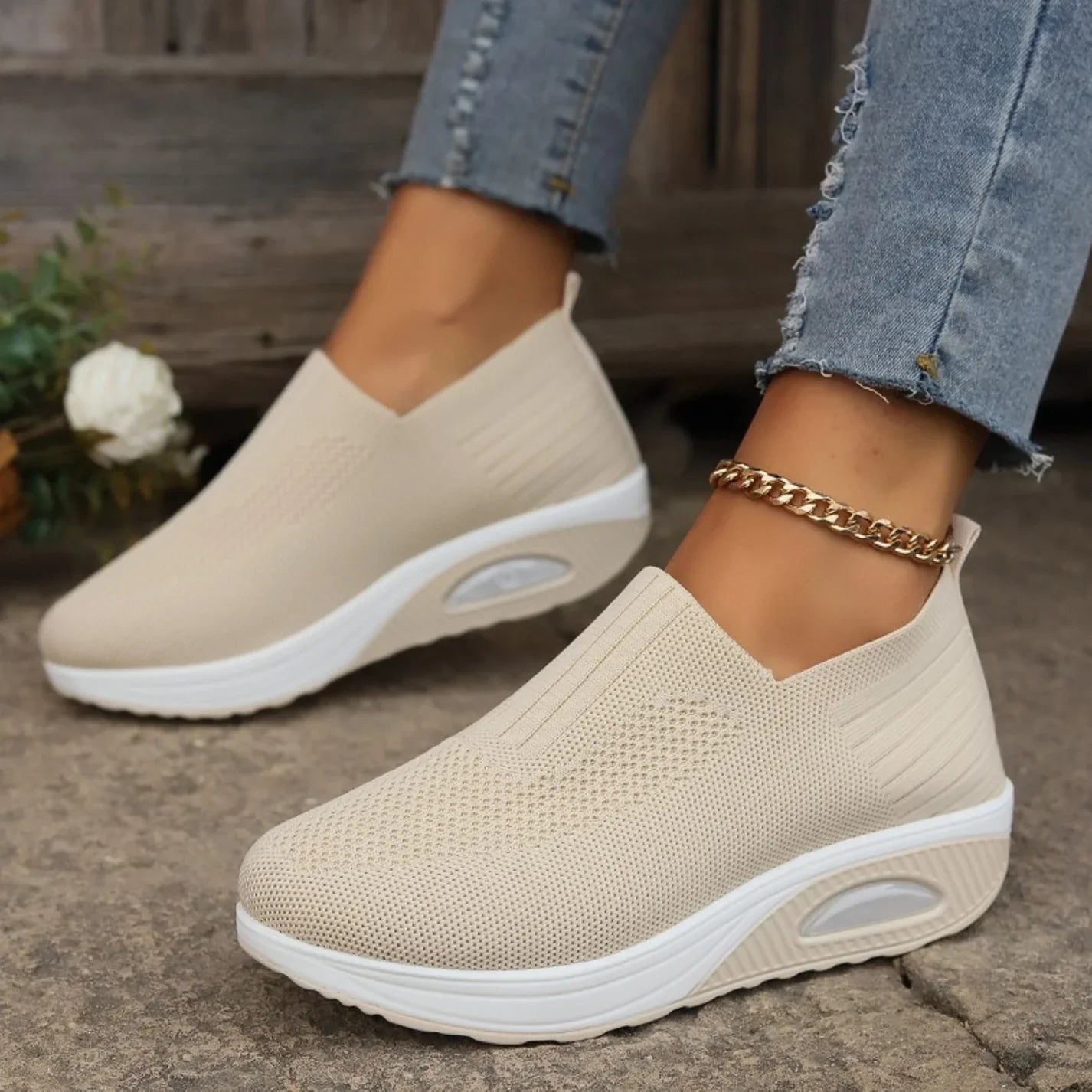 Chaussures orthopédiques pour soulager la douleur femmes | Semelle amortissante & Enfilage facile
