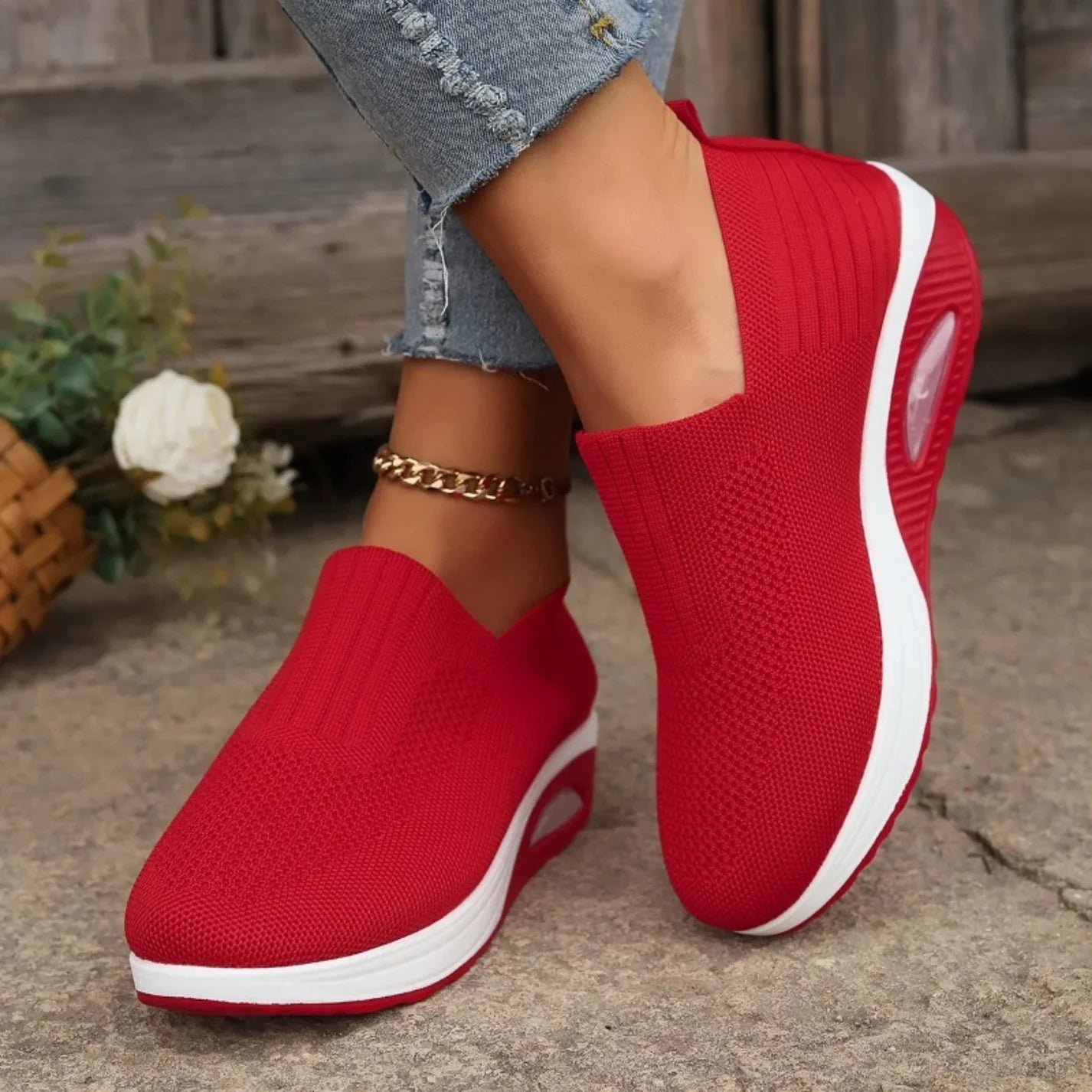 Chaussures orthopédiques pour soulager la douleur femmes | Semelle amortissante & Enfilage facile