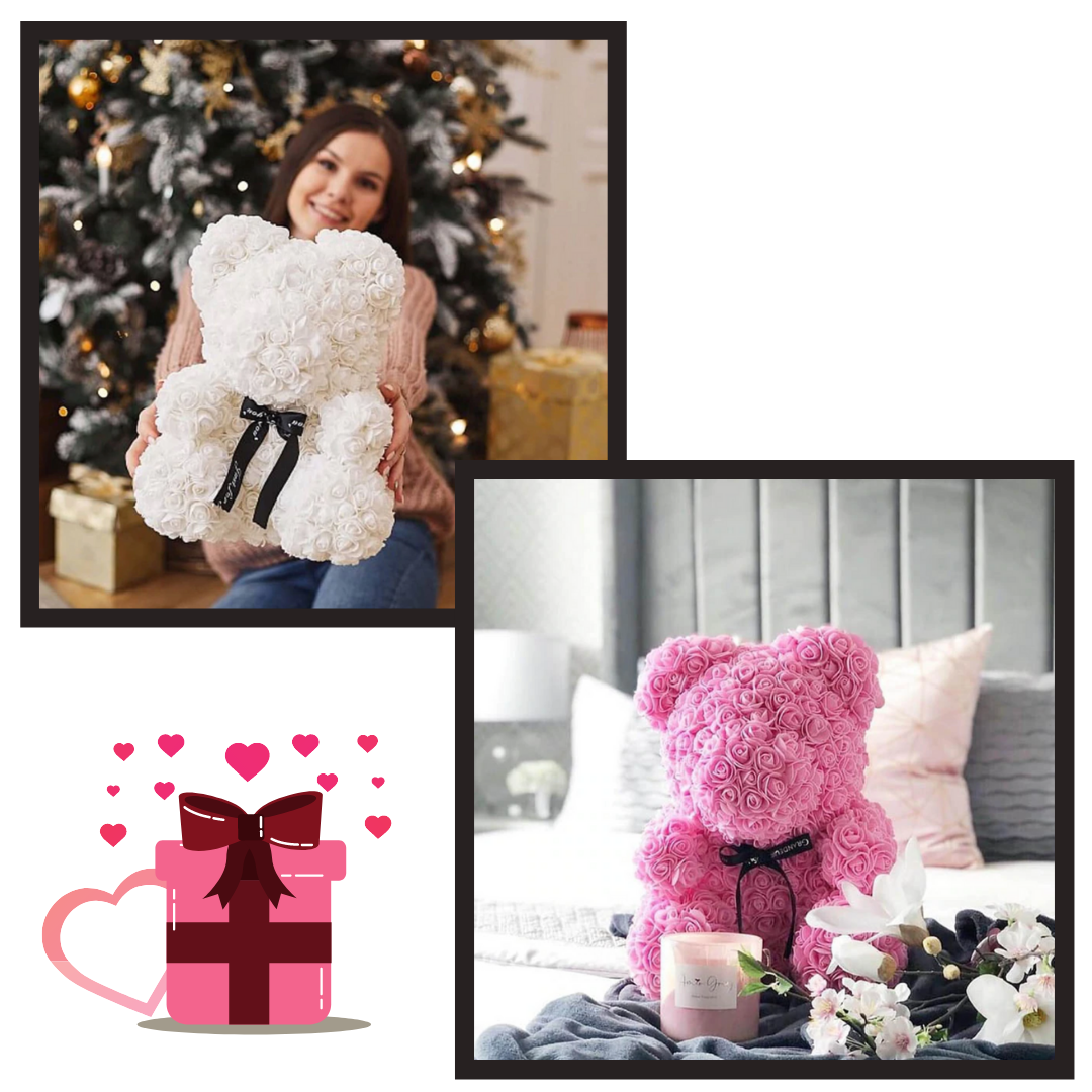 Ours en roses