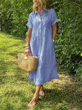 Robe Chemise Femme | Style Classique Rayé & Confort Aérien