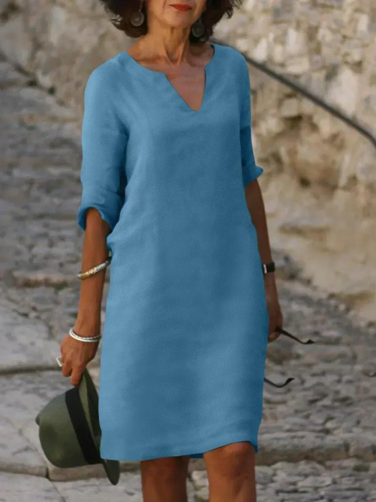 Lola - Robe décontractée à décolleté en V
