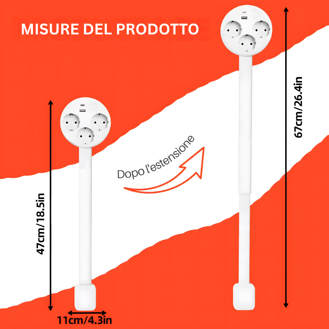 PowerReach | La prise extensible intelligente et stylée pour une maison moderne