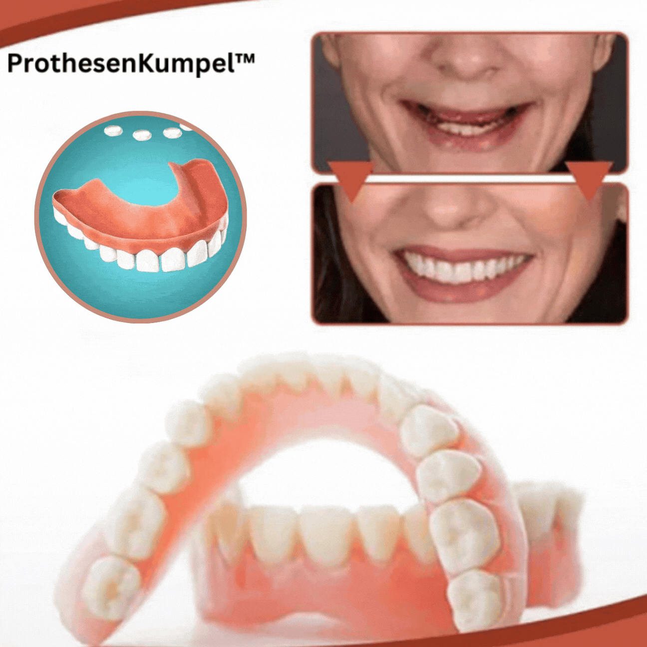 Set de Prothèses en Silicone Biocompatible pour un Ajustement Sans Douleur et un Sourire Naturel