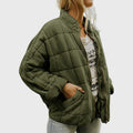 Chloé - Veste Élégante Matelassée Col Montant