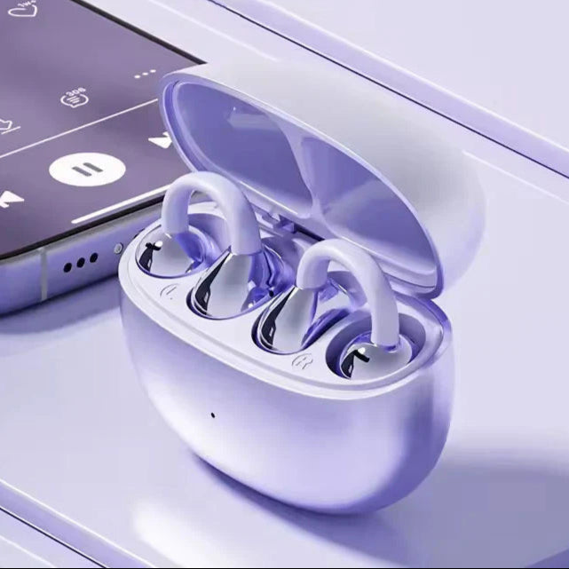 Casque Bluetooth LuxoSound avec Clip d'Oreille | Confort Sans Fil et Excellente Qualité Sonore pour la Route
