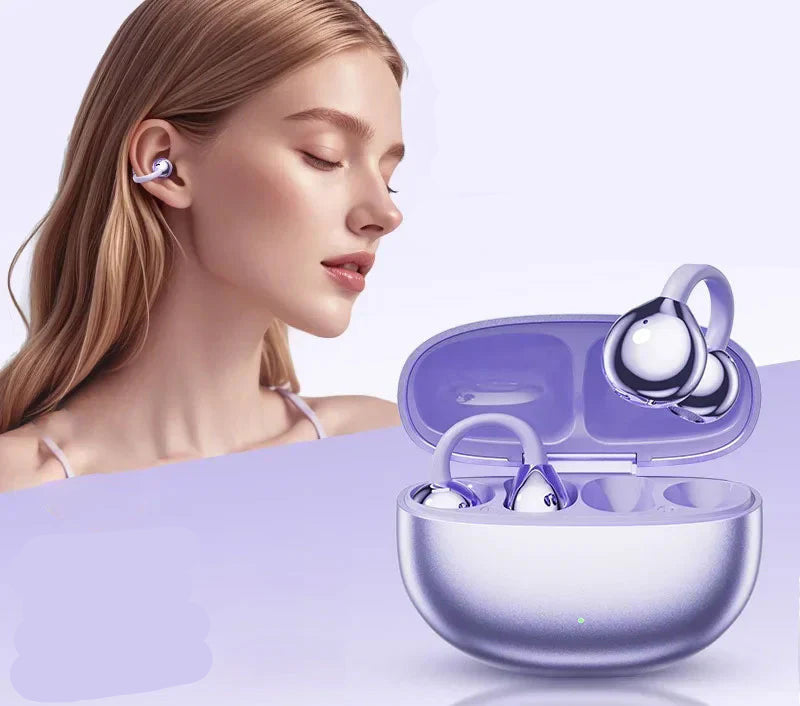 Casque Bluetooth LuxoSound avec Clip d'Oreille | Confort Sans Fil et Excellente Qualité Sonore pour la Route