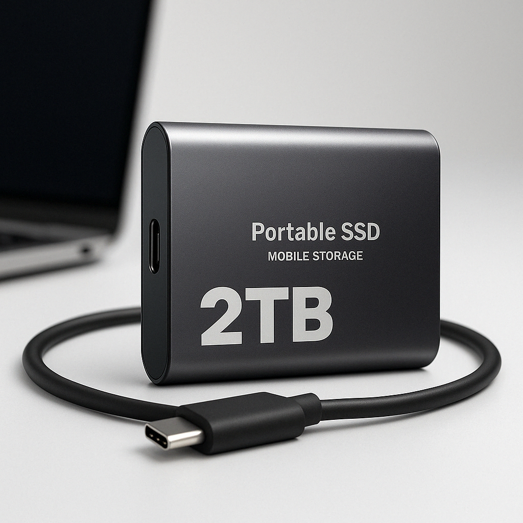 DataSprint SSD Externe 2 To/1 To – Stockage USB-C rapide jusqu'à 1050 Mo/s