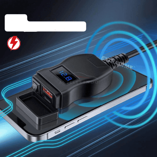 LuxCharge Elite Duo | Chargeur USB double luxe pour motos