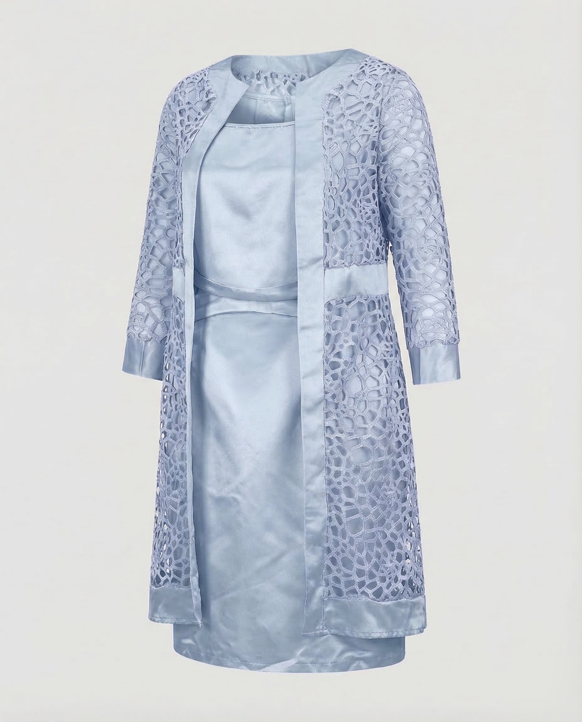 Robe Cardigan en Dentelle Élégante pour Femmes en 2 Pièces | Mode Heidi