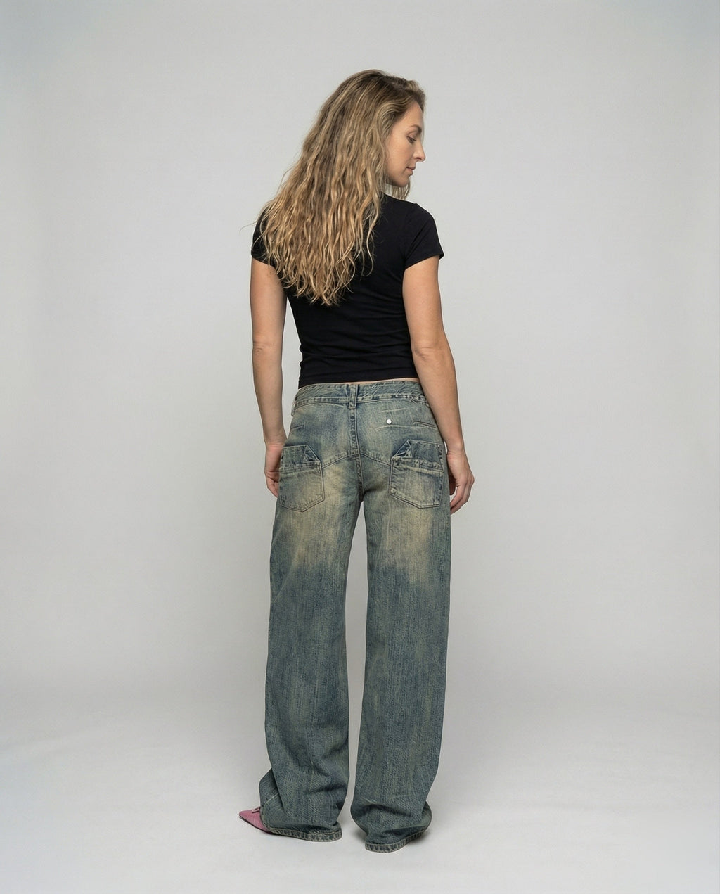 Jeans Femme Relaxed Wide Leg