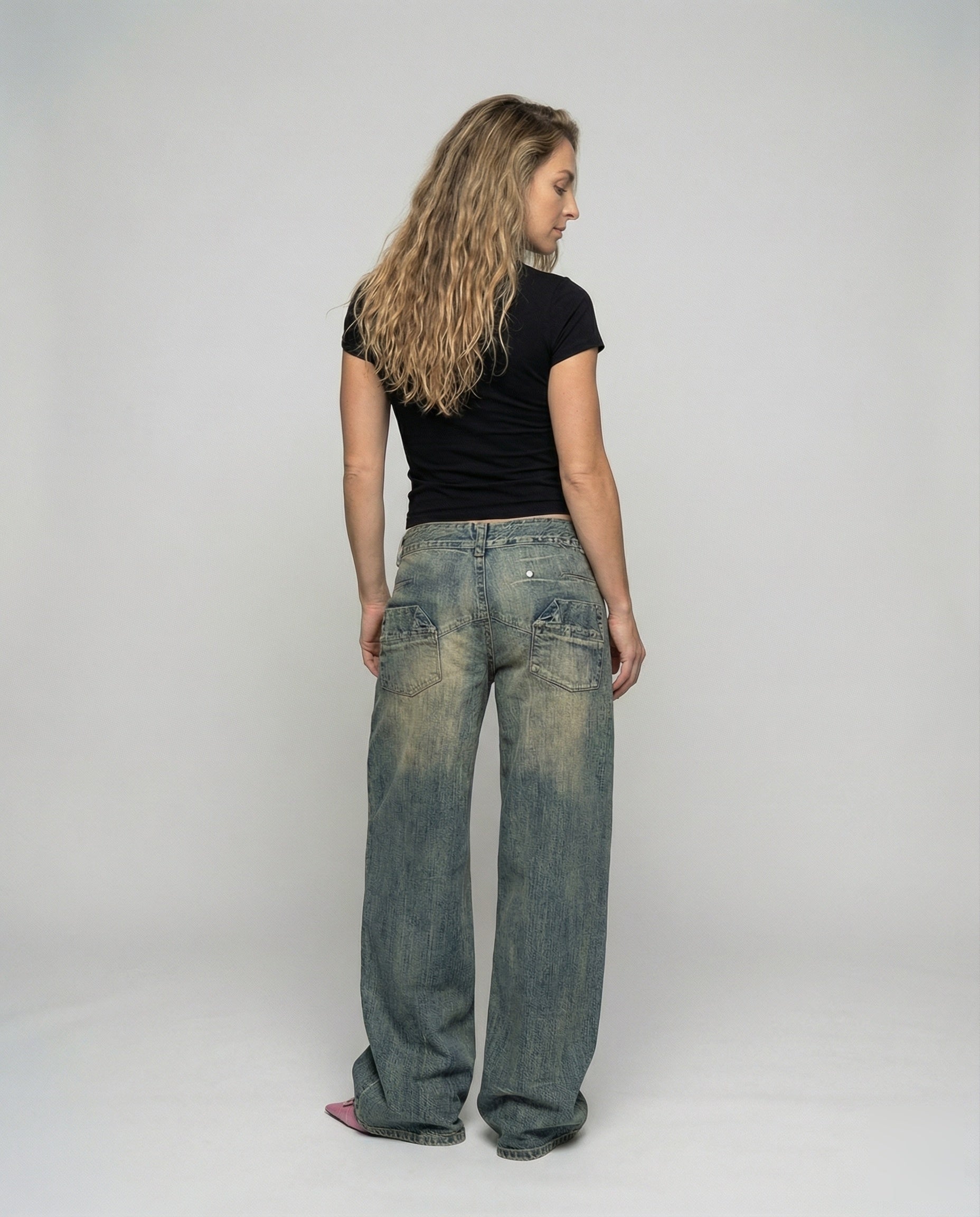 Jeans Femme Relaxed Wide Leg