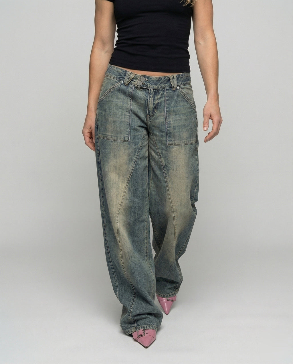 Jeans Femme Relaxed Wide Leg