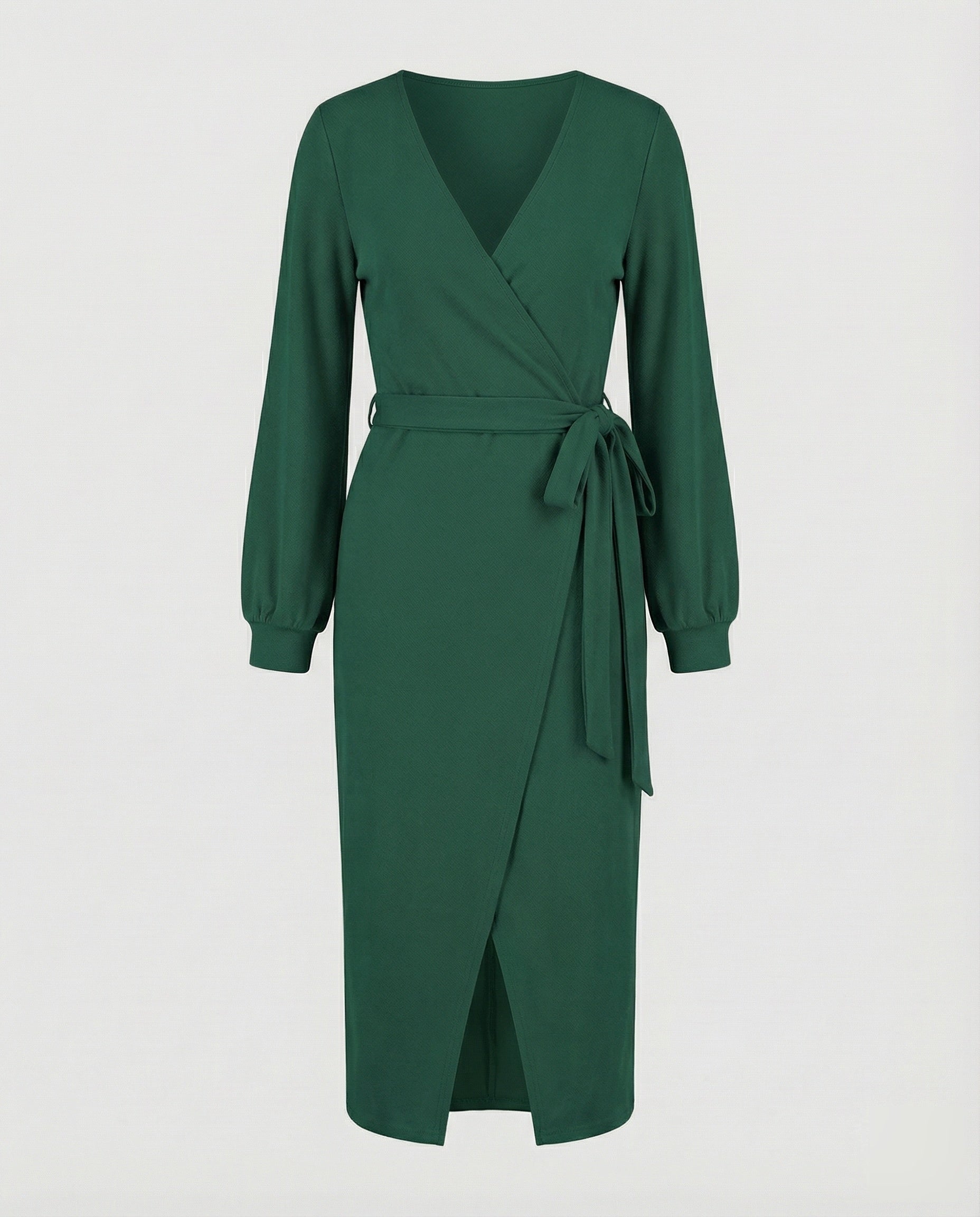 Robe midi en tricot fin pour femmes avec effet drapé