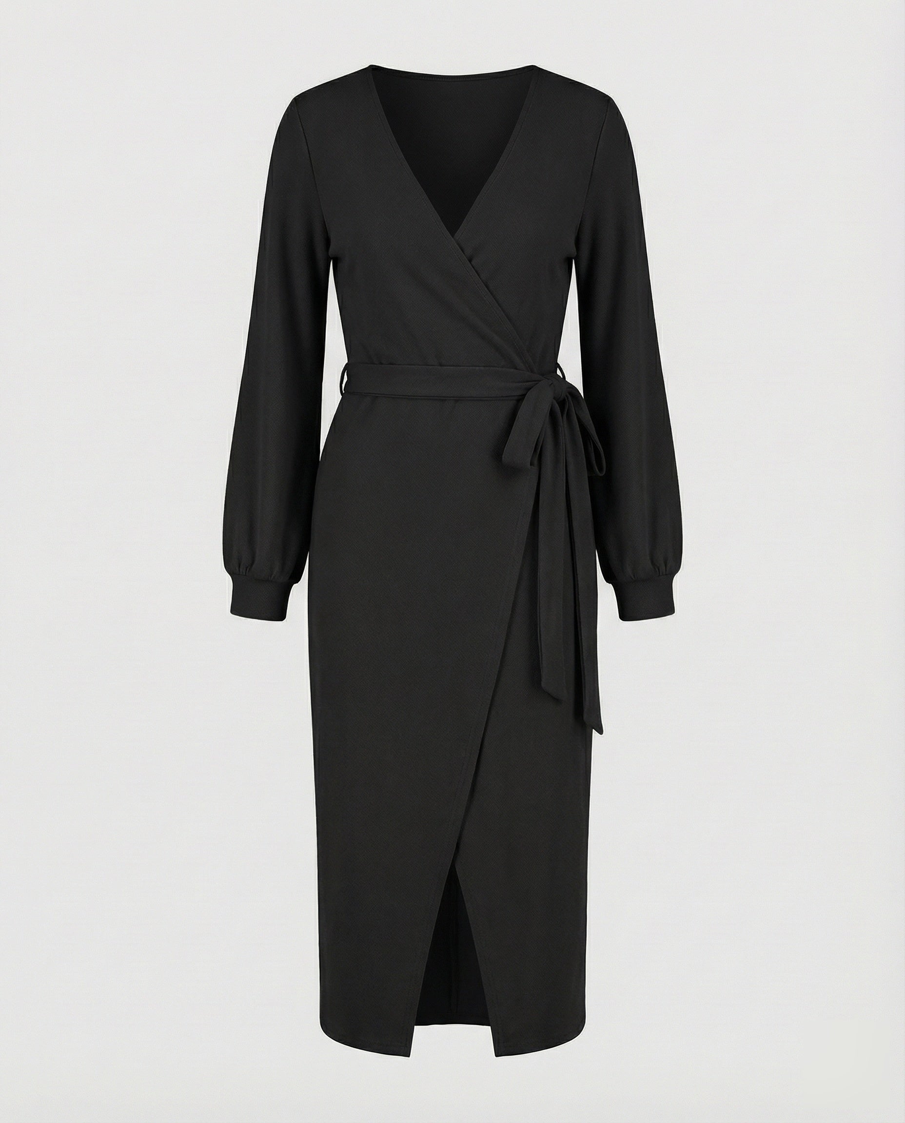 Robe midi en tricot fin pour femmes avec effet drapé