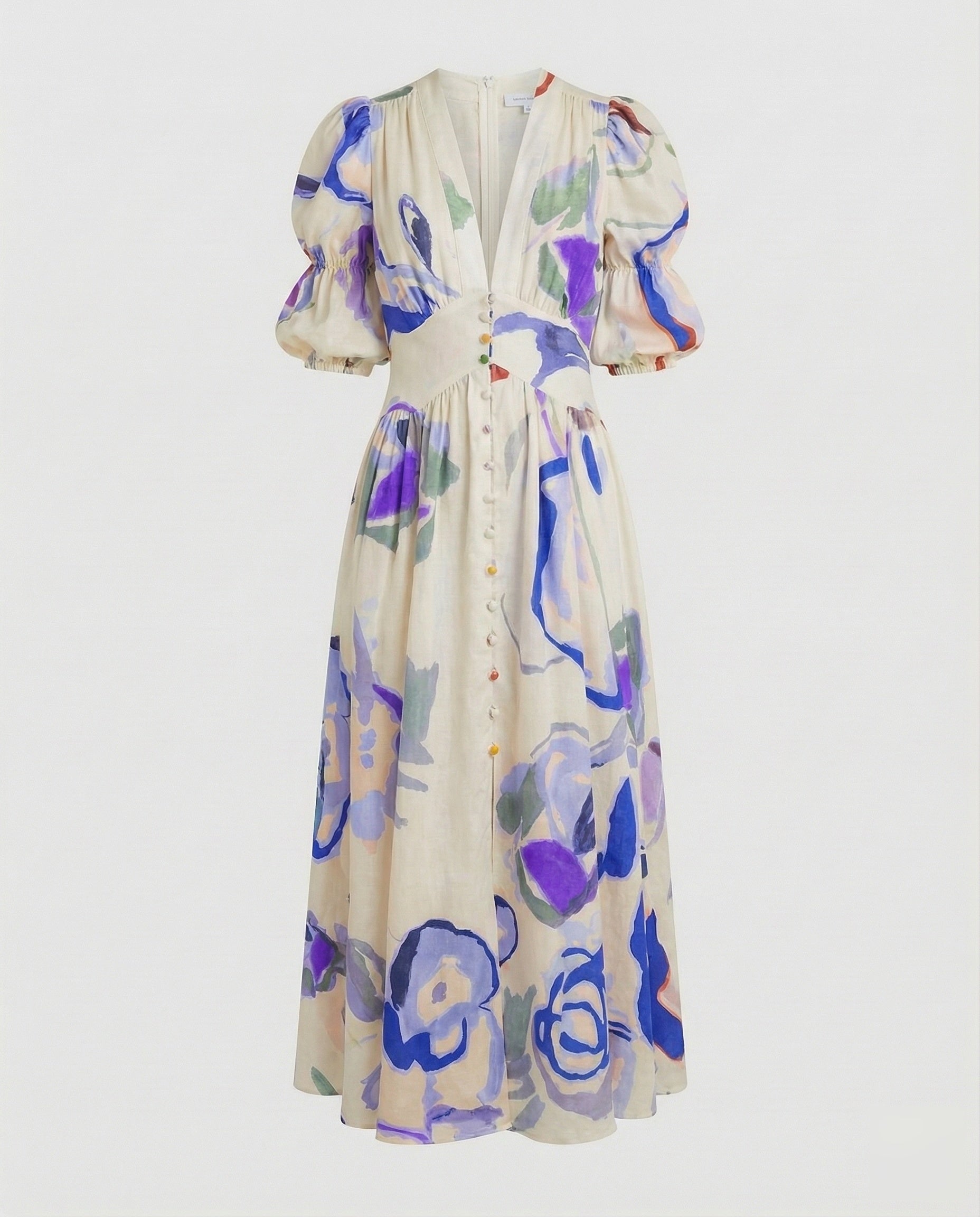 Robe à décolleté en V pour femmes avec taille corset