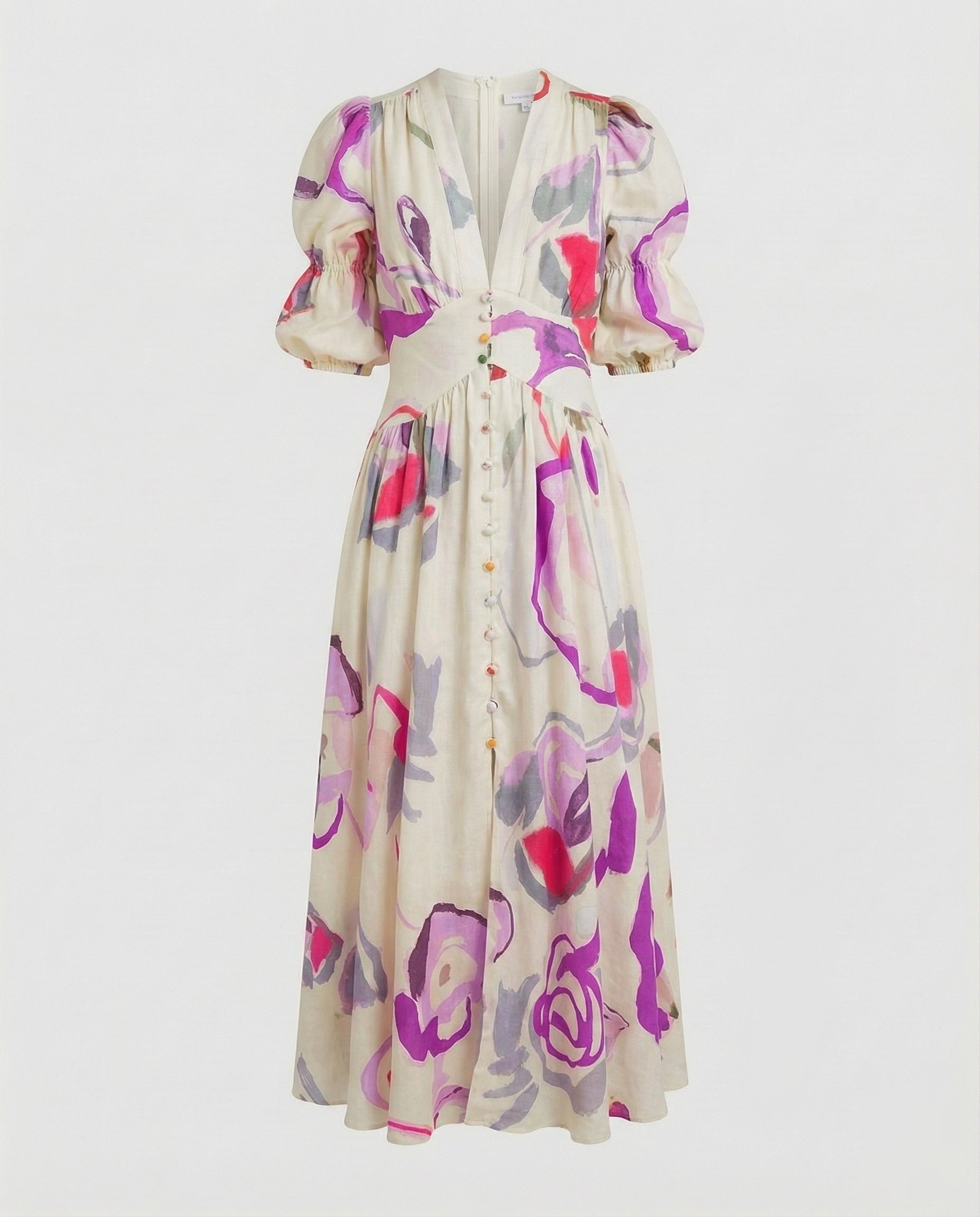 Robe à décolleté en V pour femmes avec taille corset