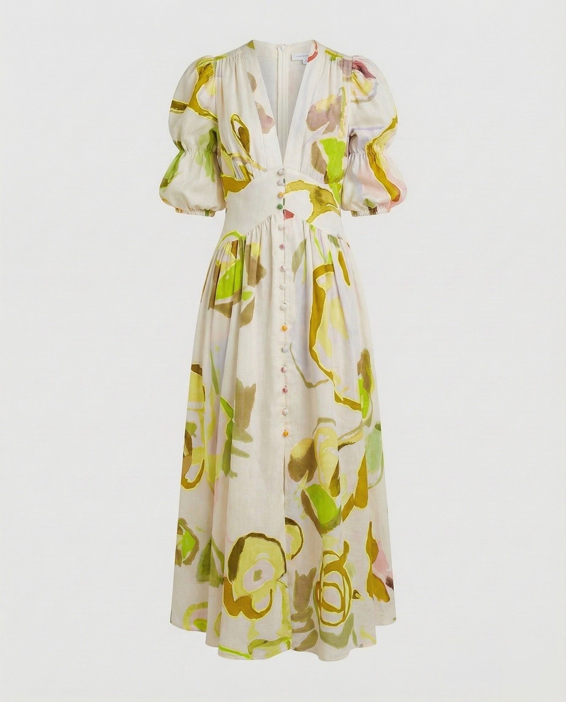 Robe à décolleté en V pour femmes avec taille corset