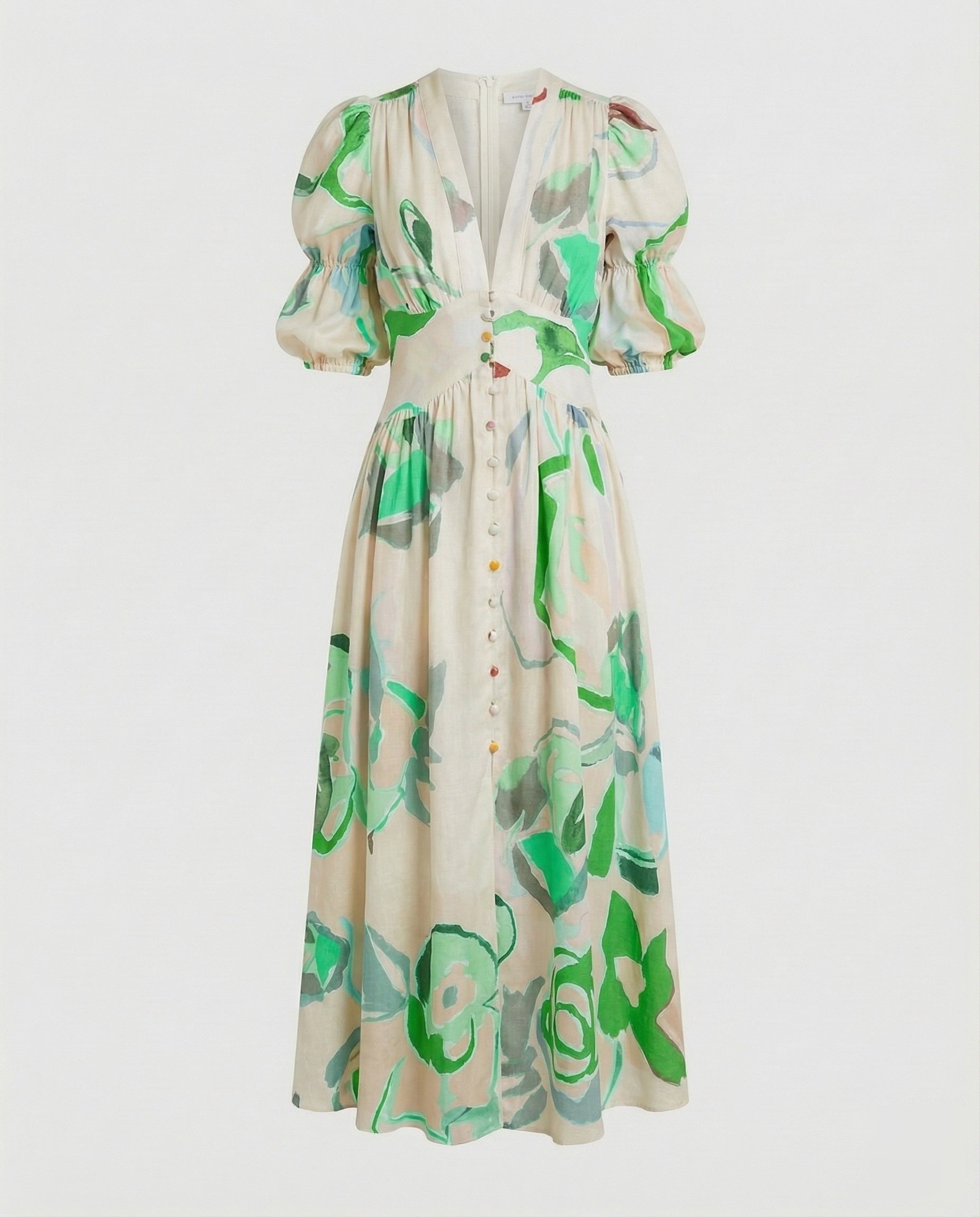 Robe à décolleté en V pour femmes avec taille corset