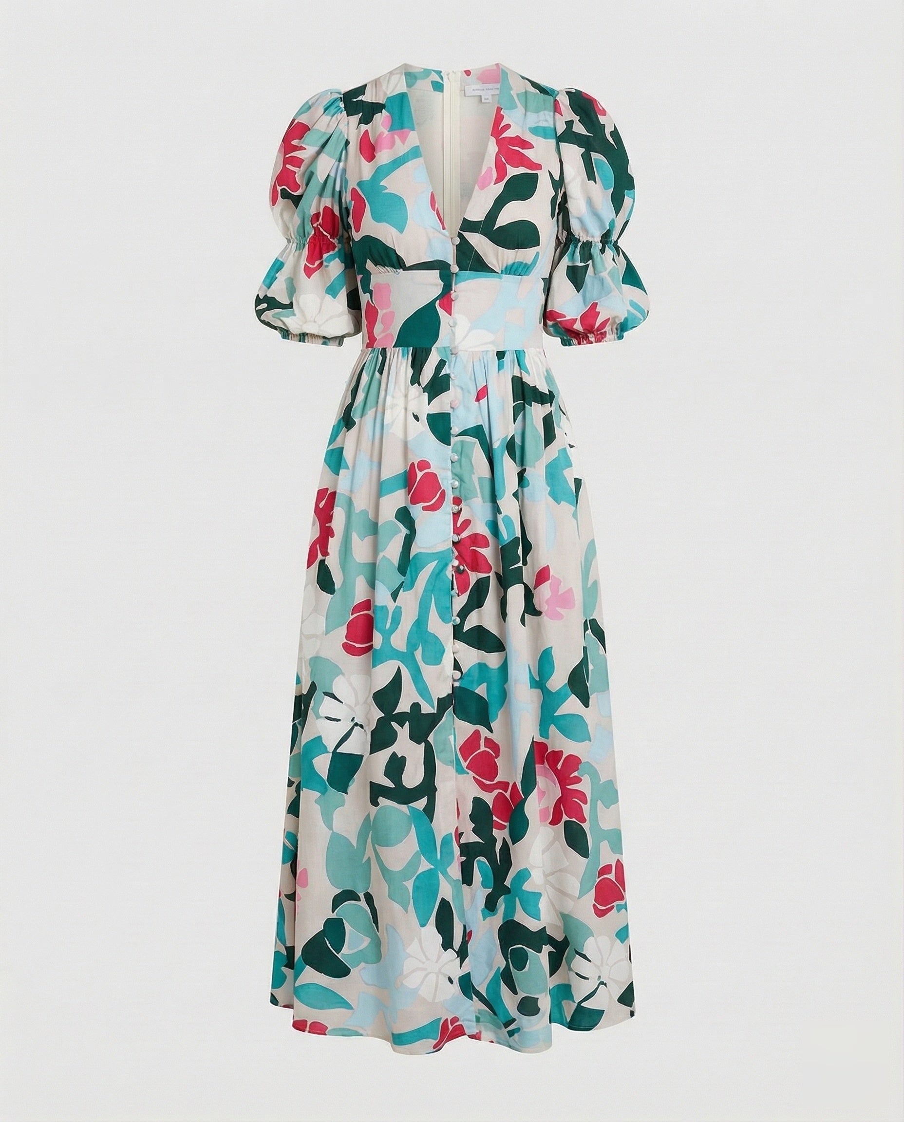 Robe à décolleté en V pour femmes avec taille corset