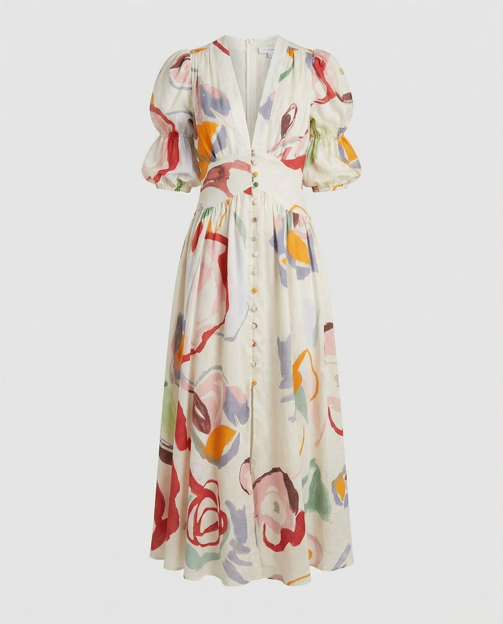 Robe à décolleté en V pour femmes avec taille corset