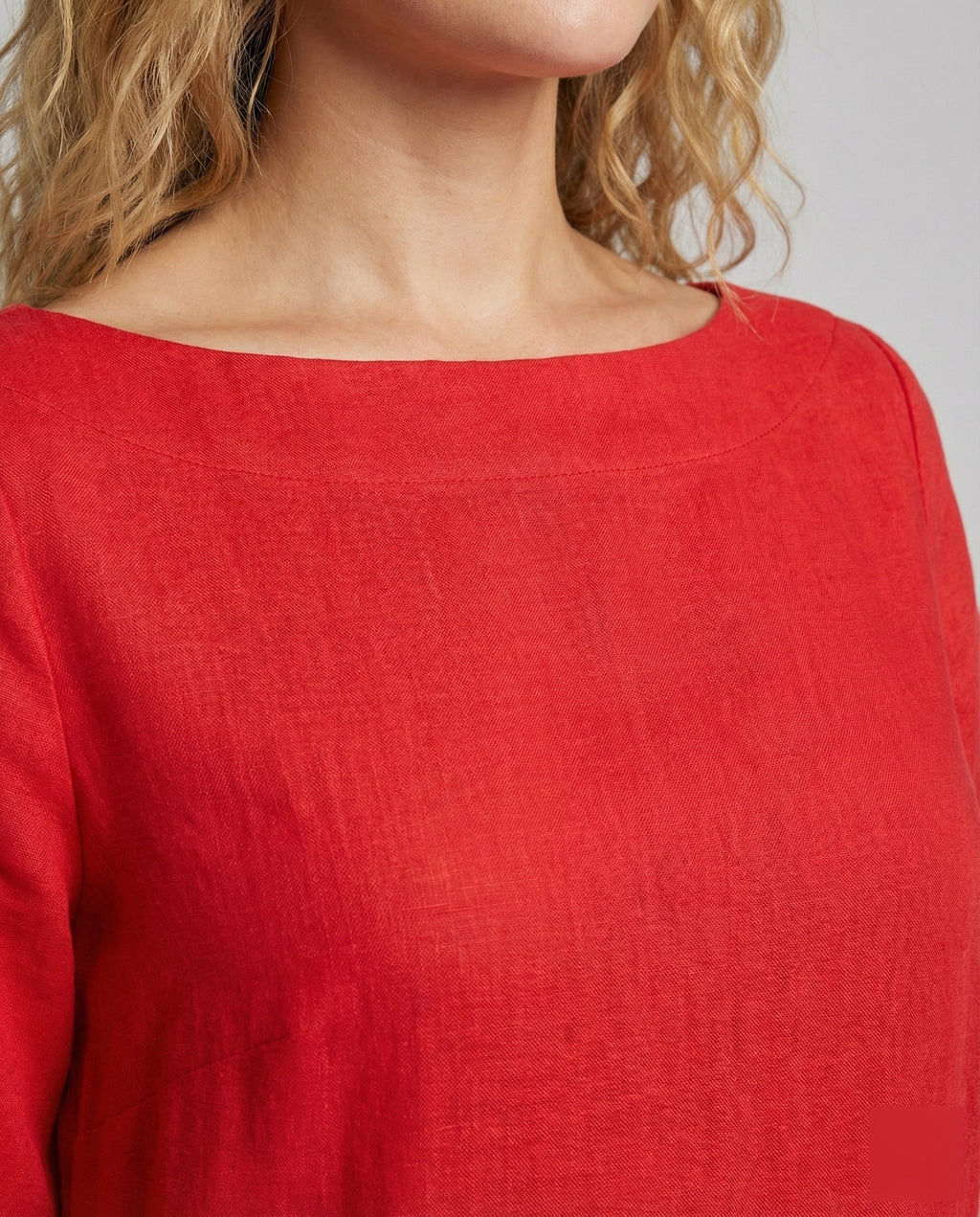 Robe longue en lin pour femmes avec ourlet en ballon