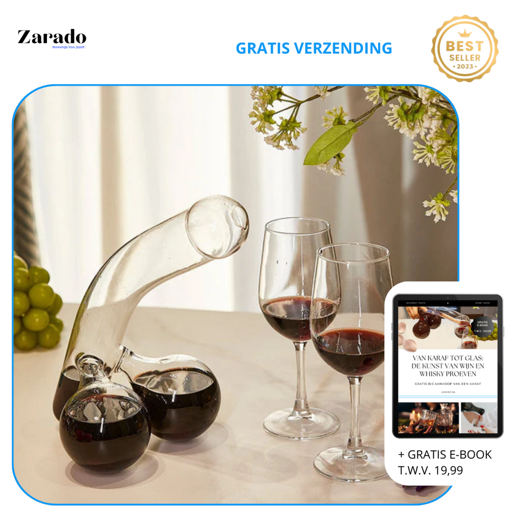 Carafe à Whiskey/Vin – Pour ceux pour qui rire est aussi important que porter un toast