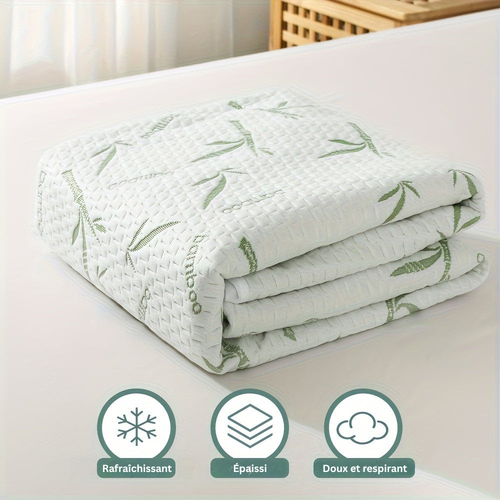 BambooCool Protège-matelas – Respirant et Rafraîchissant pour une Qualité de Sommeil Améliorée