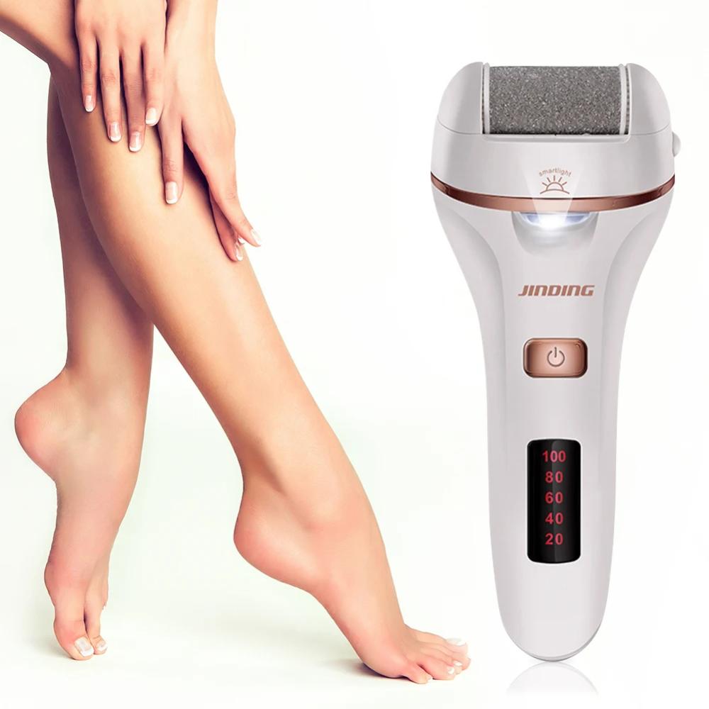 Rasoir Électrique Rechargeable pour Callosités des Pieds - Éliminateur de Peau Rugueuse pour les Pieds