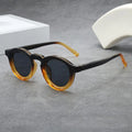 Lunettes de Soleil Ronde Rétro Monture Petite Protection UV400 Unisexe Verres Teintés